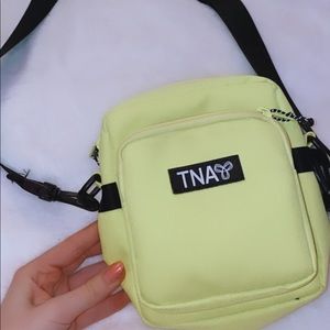 Green fluo shoulder bag